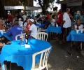 No dia do Futebol de Várzea de Santos, o público pôde se servir de churrasco, chopp e refrigerante / Foto: Douglas Teixeria